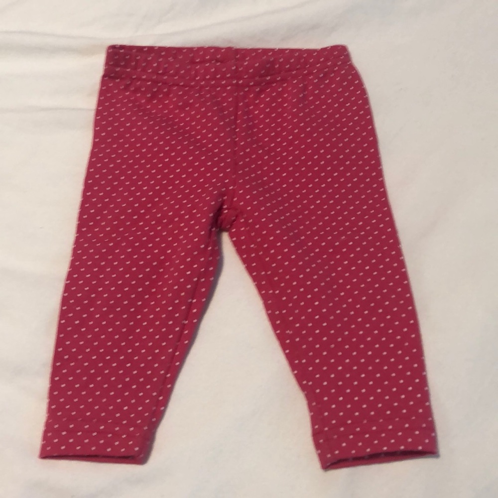 Cute pink polkadot leggings